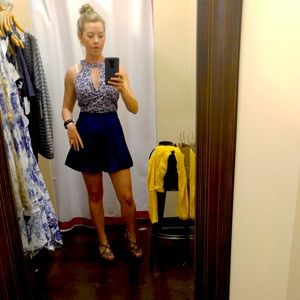 Cute and sexy shorts romper with tie in back